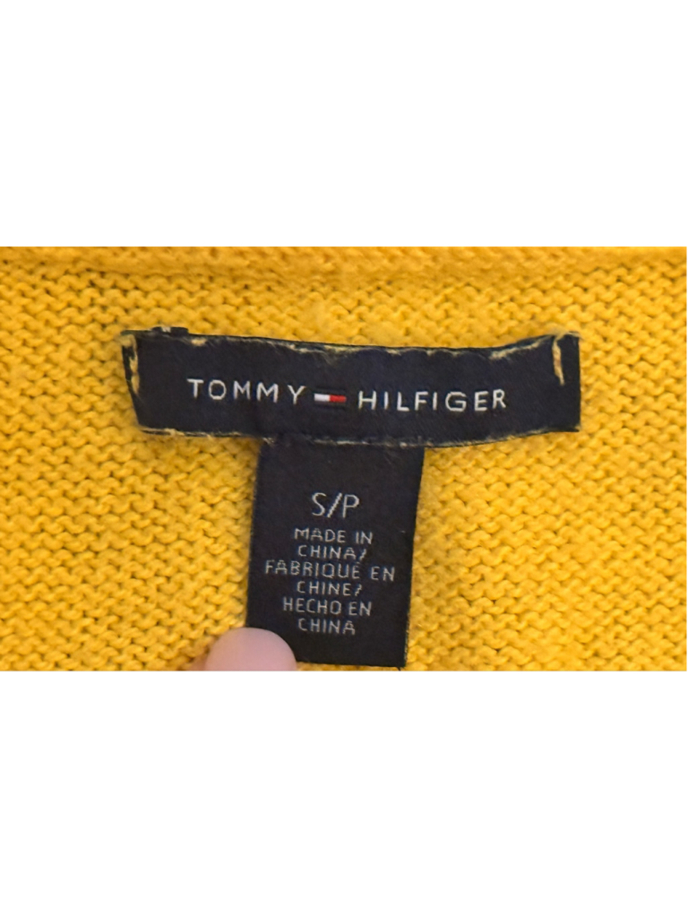 Tommy Hilfiger Women’s Gold Button Front Knit Cardigan Sweater Sz S - Picture 7 of 7